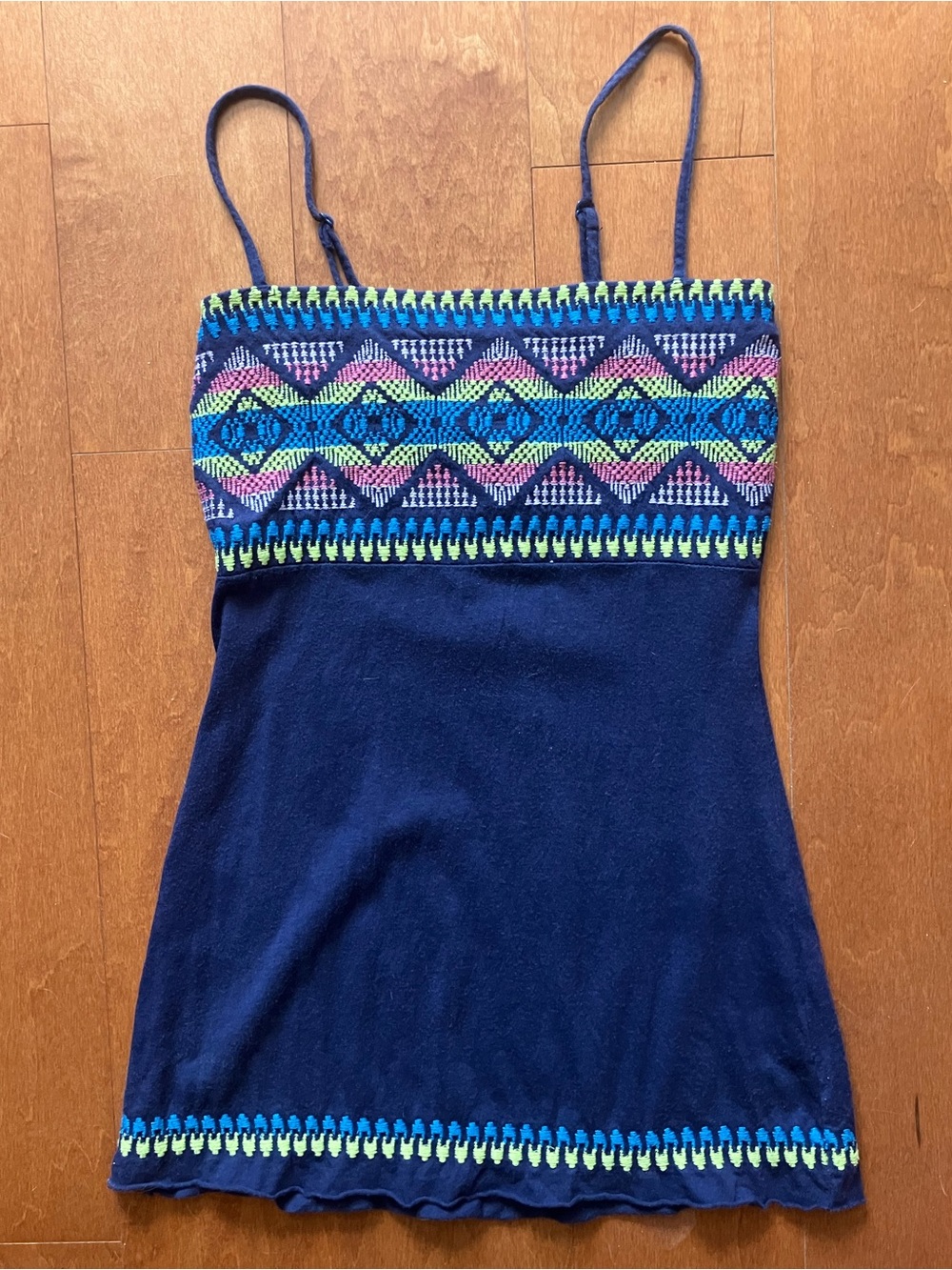 Boho Y2K Tank Top, Vintage Y2K Top, 2000s Mexican Summer Top XS